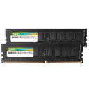 シリコンパワー デスクトップPC用メモリ DDR4-2666(PC4-21300) 16GB×2枚 288Pin 1.2V CL19 SP032GBLFU266...