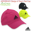 アディダス AEROREADY Badge of Sport Dad Cap メンズ/レディース キャップ ブラック/イエロー/ワインレッド 54-57cm/5...