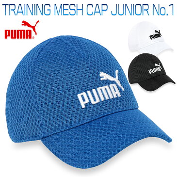 プーマ TRAINING MESH CAP JUNIOR CAT キッズ/子供/ジュニア/小学生/中学生 キャップ ブラック/ブルー/ホワイト 54-57cm 023531