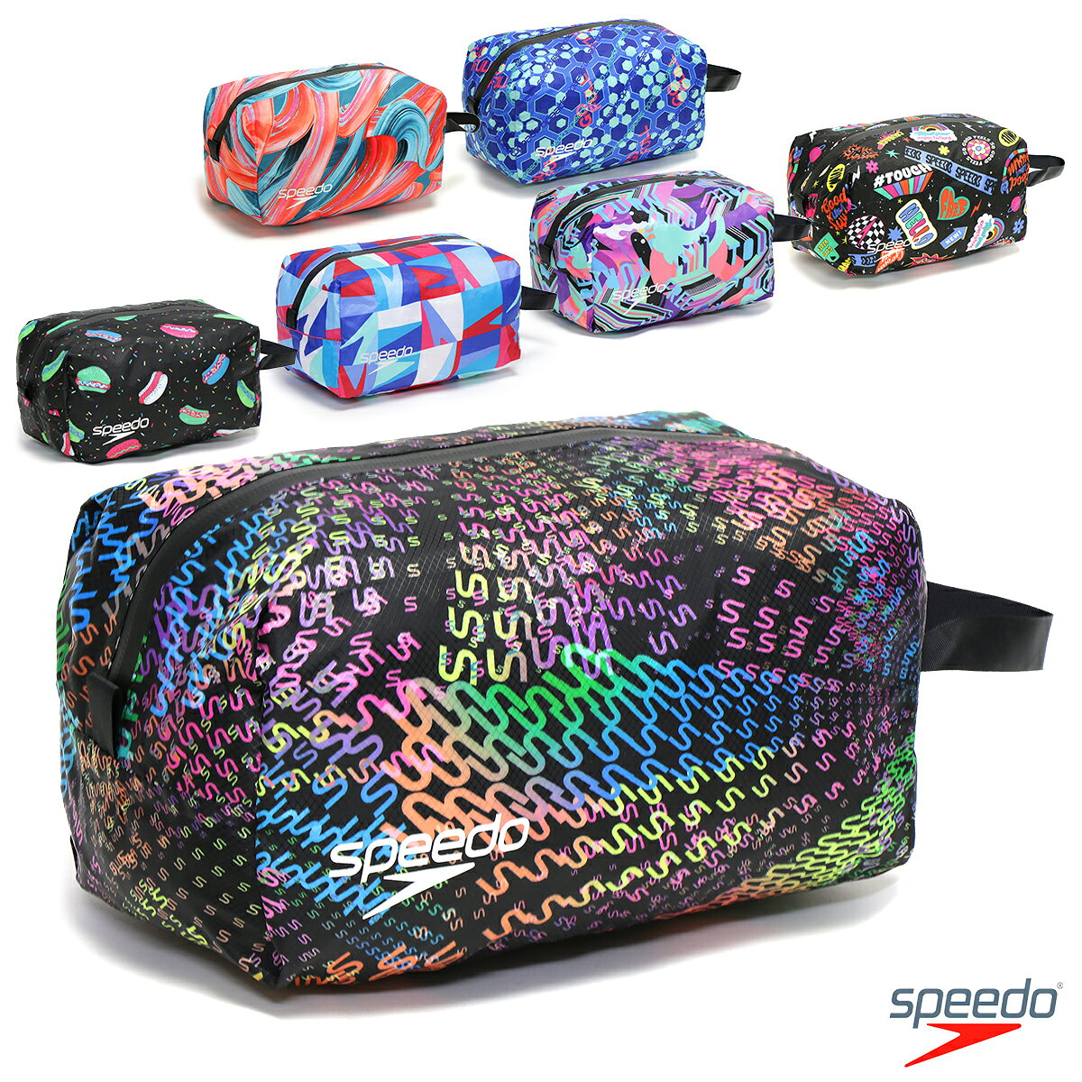 スピード NOVELTY W-PROOF M メンズ/レディース 防水ポーチ マルチカラー W約24cm×H約12cm×D約14cm/容量:約5L SE22606