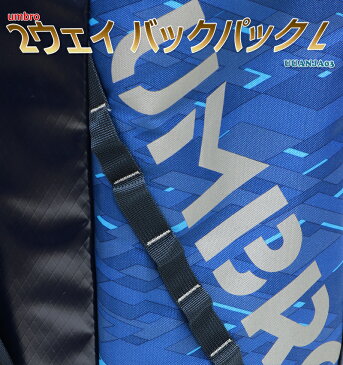 アンブロ 2ウェイ バックパック L メンズ/レディース/中学生/高校生/大学生 ボストンバッグ ブルー/ブラック 64リットル UUANJA03