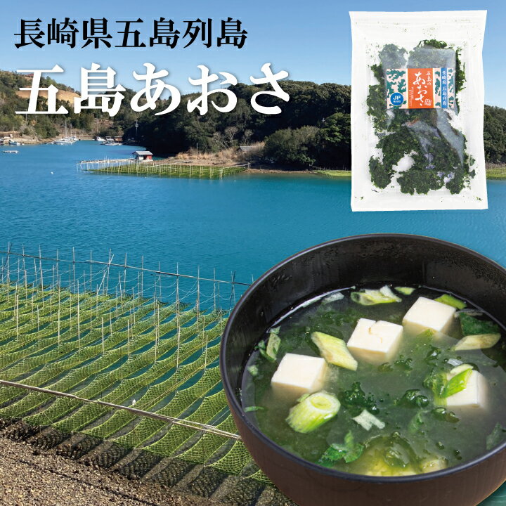 五島あおさ30g【乾燥アオサ 海苔 海藻 味噌汁 卵焼き 酢の物 長崎県産 五島列島 腸内環境】