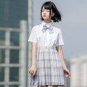 JKプリーツスカートスーツ卒業式 ミニスカート チェック柄 入学式 女子高生 制服 スカート プリーツスカート コスチューム ブレザー制服