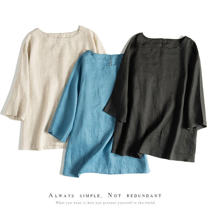 通気性が良いシャツブラウス大きいサ...