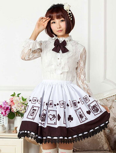ロリータ服 スウィート ポリエステル プリント チョコレート カジュアル ロリータ服 スウィート ポリエステル プリント チョコレート カジュアル