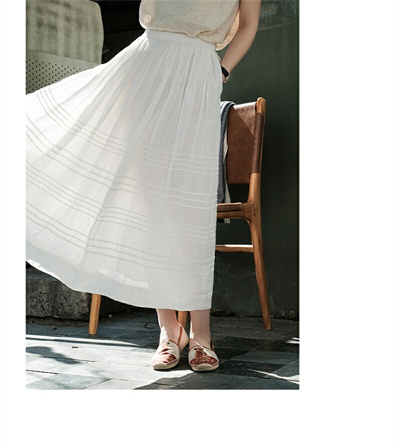 パウスカートロリータ フレアスカート ウエストゴムAライン 無地 白　ハイウエスト 大人可愛い きれいめ カジュアル 上品 お洒落 シンプルボトムスミモレ丈 コットン 膝丈 女の子 ナチュラル 体型カバー 20代30代40代50代