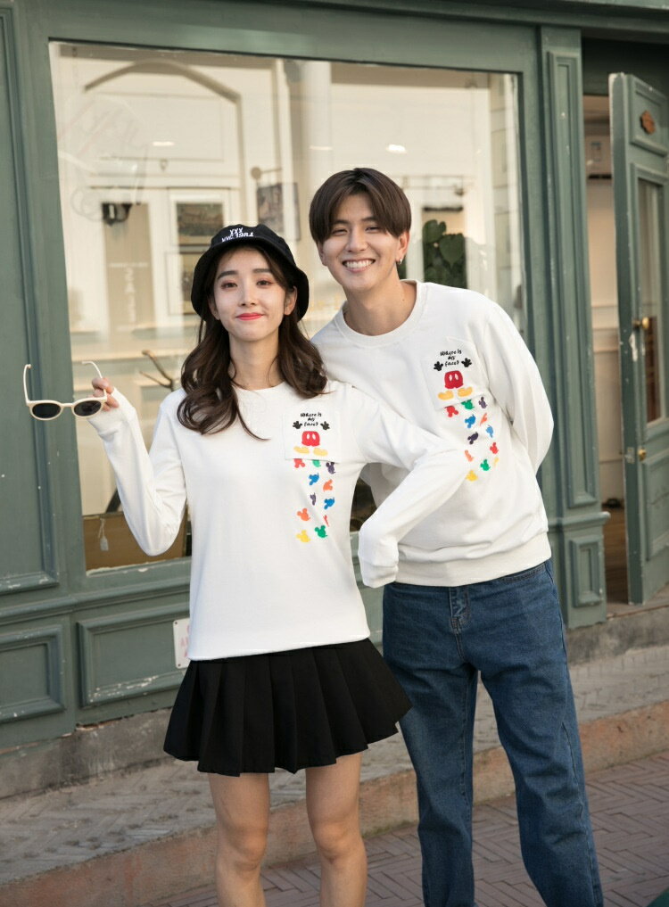 樂天商城 - ペアルック カップル tシャツ ペアtシャツ 夫婦 恋人 春夏秋 ペアルックカップル ペアお揃い 半袖 長袖ペア tシャツ カップル お揃い 服 レディース メンズ ペア カップル