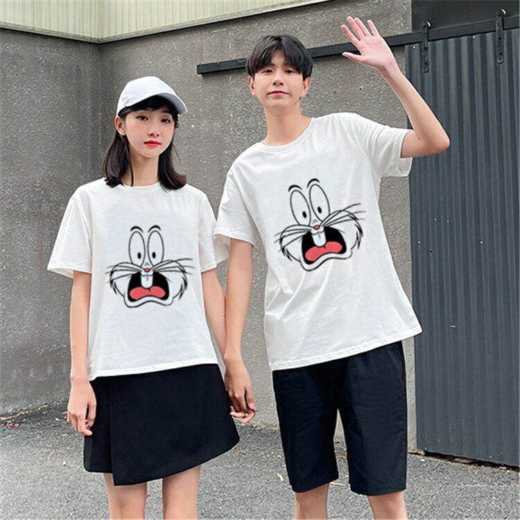 樂天商城 - ペアルックTシャツ カップル お揃い Tシャツレディースメンズ半袖夏サマー友達恋人同士ペアルックカップルカットソーカワイイプレゼントお揃い tシャツ 夏 ペアtシャツ