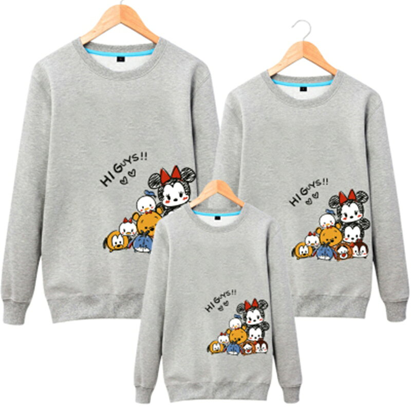 親子服 親子ペアルックカップル薄手 裏起毛長袖可愛いTシャツレディースママと娘 おそろい服 親子服 家族お母さん子供　父と息子　お揃い服 家族 男の子 女の子キッズ服 子供服 撮影 旅行 プレゼント kaneshiro2021-10002468 金城商店 サンプル画像2