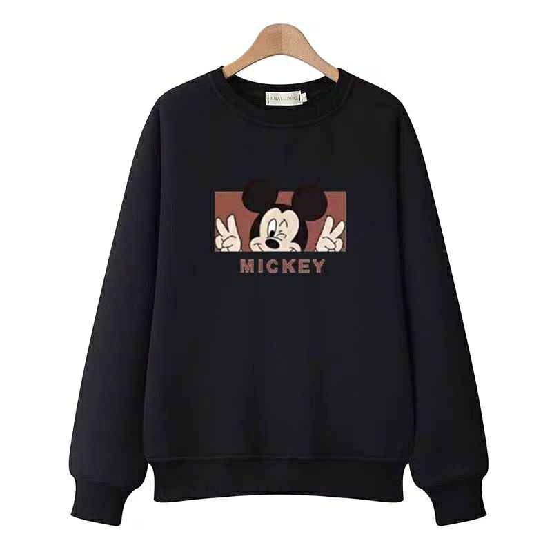 全4色 親子ペアルックカップルTシャツ かわいいミッキーマウスプリント t シャツレ...