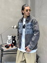 デニムジャケット メンズ ジージャン 切り替え 長袖 ボアなしトップス カジュアル 大きいサイズ ゆったり かっこいい 秋冬 おしゃれスタジャン アメカジ着痩せ 個性的 紳士 冬服 カジュアル