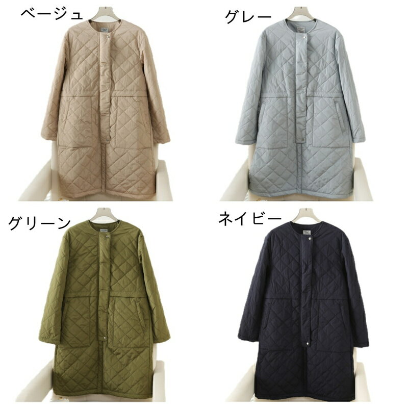 4色 中綿コート 秋冬 コートレディース キルト ロングコート ロング丈アウター ミリタリーコート ミリ..