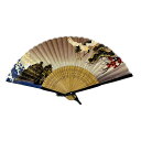 扇子 シルク 鶴亀 日本お土産 hand fan folding fan
