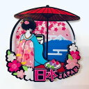 アクリル マグネット 舞妓 桜 富士山 日本 TOKYO JAPAN Magnets ご当地 外国人 お土産 スーベニア souvenir ホームステイ