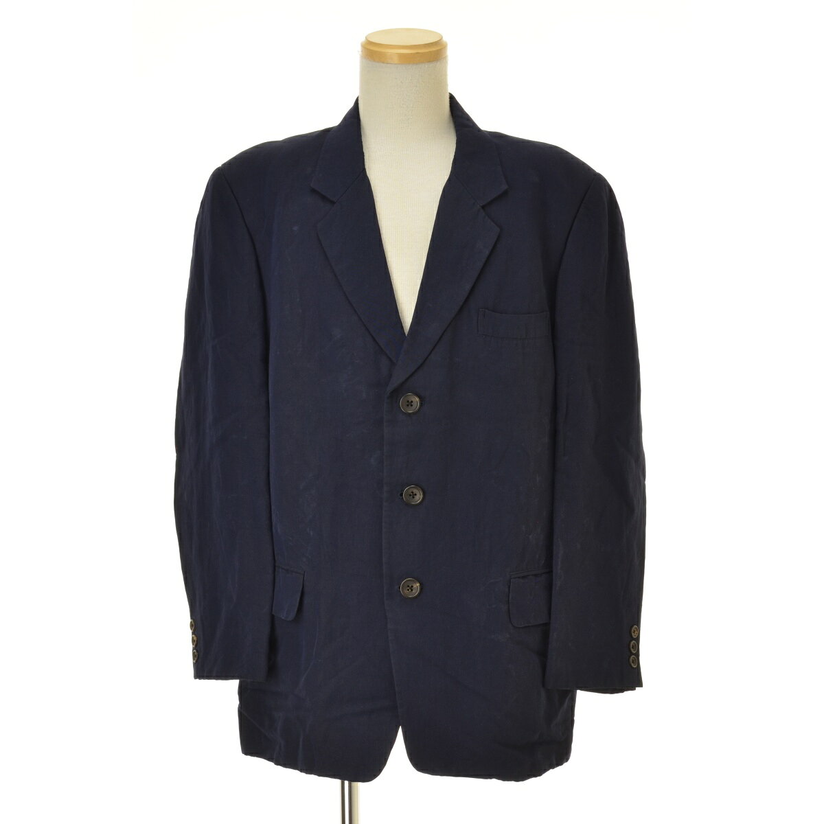樂天商城 - 【中古】YOHJI YAMAMOTO POUR HOMME / ヨウジヤマモトプルオム80s 丸文字タグ 3釦テーラードジャケット【cacfbcdb-m】