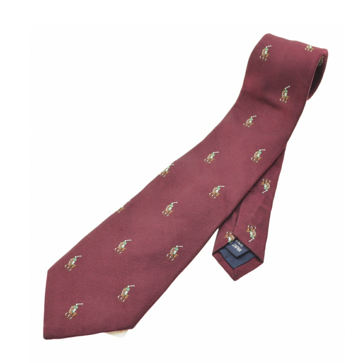 【中古】RALPH LAUREN / ラルフ ローレンポニー刺繍ネクタイ【cacgabaf-z】