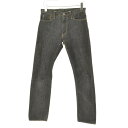 【中古】SKULL JEANS / スカルジーンズ5010XX セルビッチ ブラックデニムパンツ【caceacbg-m】