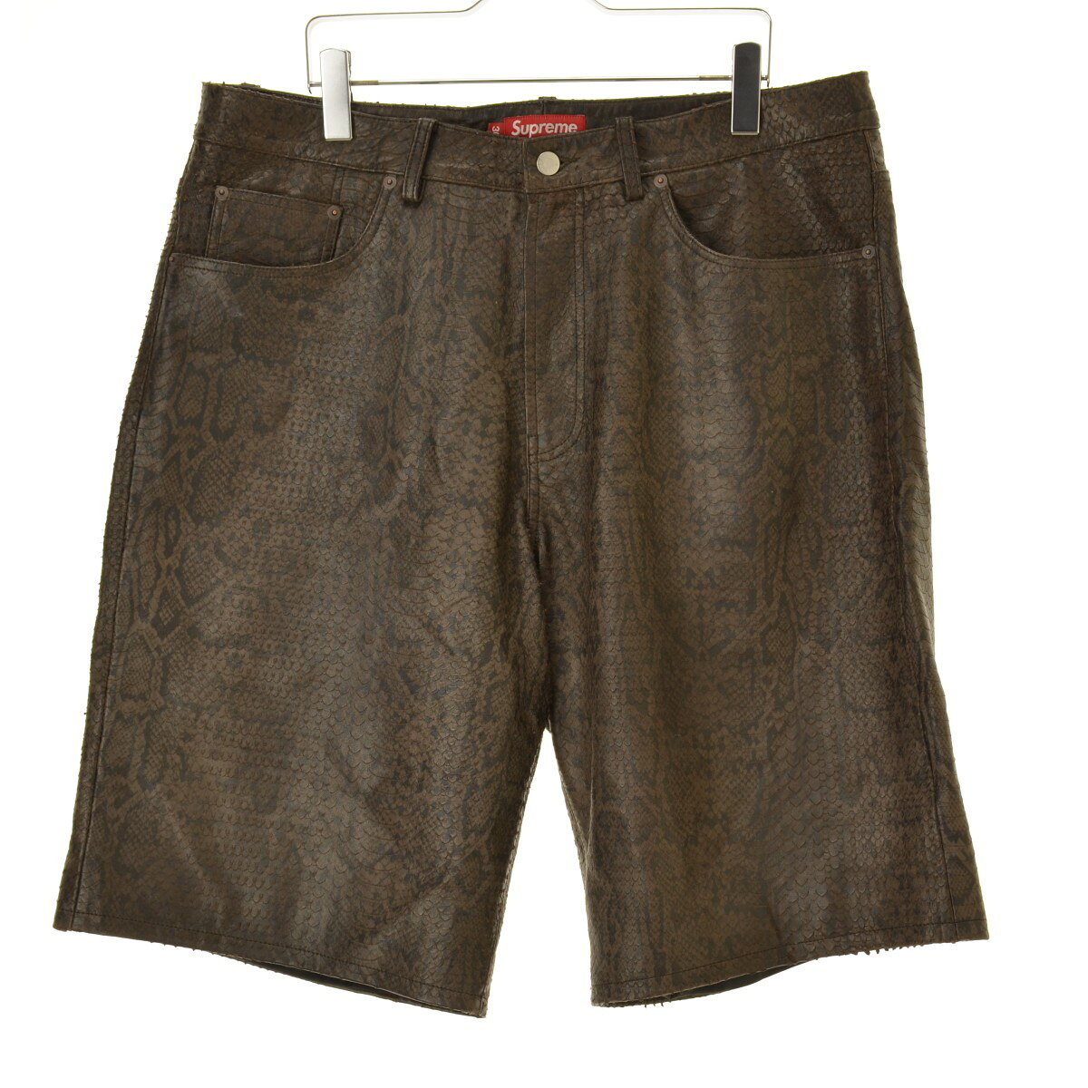 【中古】SUPREME / シュプリーム25SS Baggy Leather Short Snakeskinハーフパンツ【cacfbbca-m】