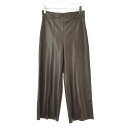 【中古】【期間限定値下げ】ZARA / ザラ2969/266/716 フェイクレザーワイドパンツ【cacdbcah-l】