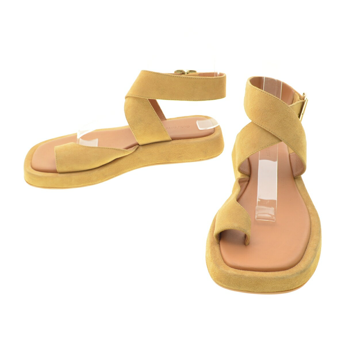 Rakuten - 【中古】GIA BORGHINIDEUXIEME CLASSE 取り扱い 22093510003910 SUEDE ANKLE STRAP SANDALサンダル【cacdajaf-z】