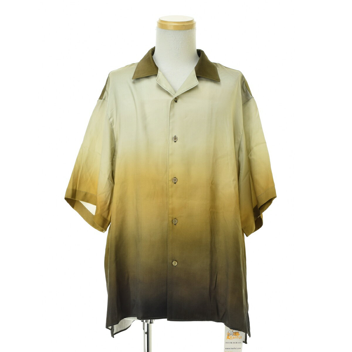 【中古】【期間限定値下げ】UNITED TOKYO / ユナイテッドトウキョウ136402011 RAYON CUPRA GRADATION オープンカラーシャツ半袖シャツ【cacgajbf-m】