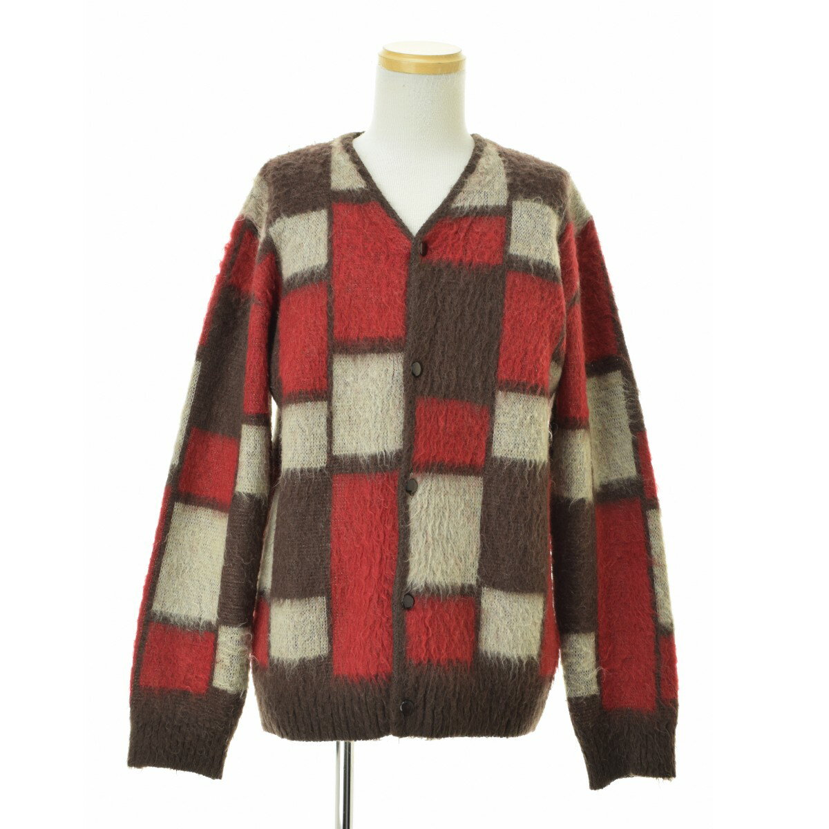 【中古】needles / ニードルスDI214 Mohair Cardigan Block ブロック モヘア長袖カーディガン【cacgadai-m】