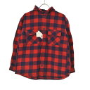 【中古】GU / ジーユーKIDS フランネルシャツパーカー+X長袖シャツ【cacfacbj-k】