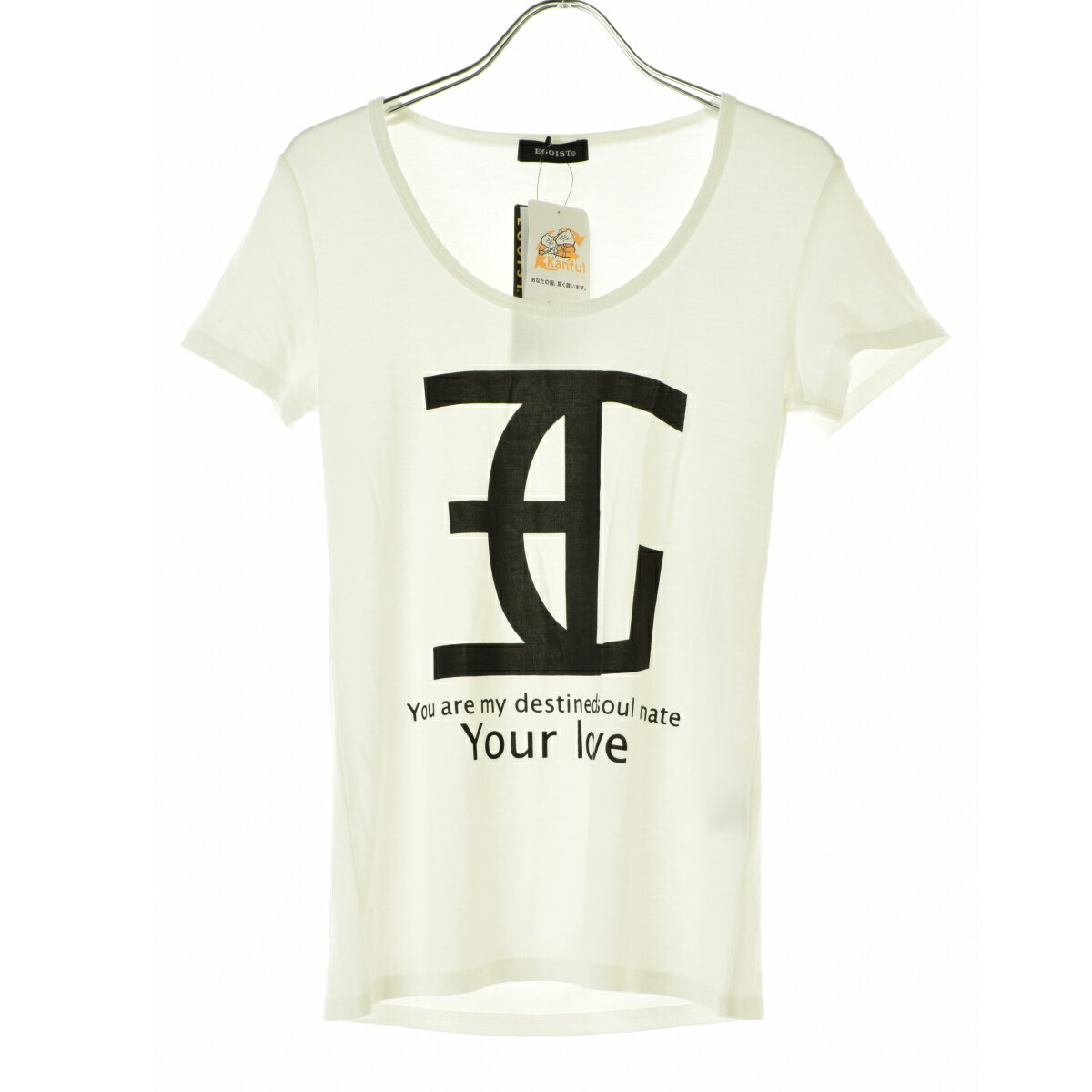 【中古】【期間限定値下げ】EGOIST / エゴイスト10501099002 プリント Uネック半袖Tシャツ【cacfaica-l】