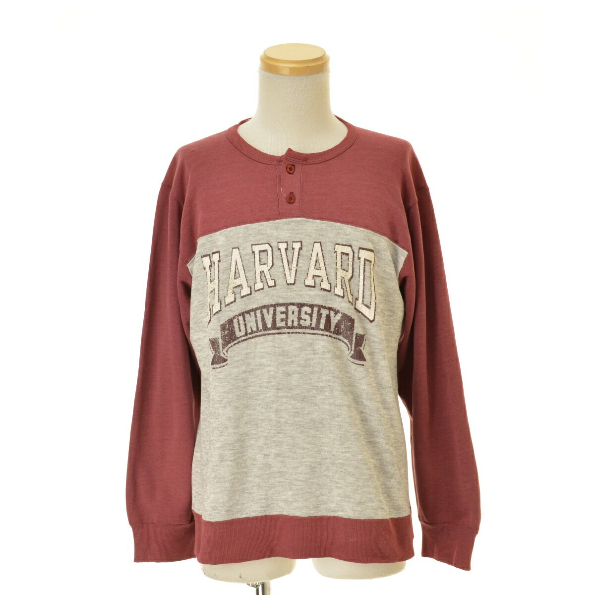 樂天商城 - 【中古】【期間限定値下げ】CHAMPION / チャンピオン80s トリコタグ 2トーン HARVARD ヘンリーネック長袖スウェット【cacgabaj-m】