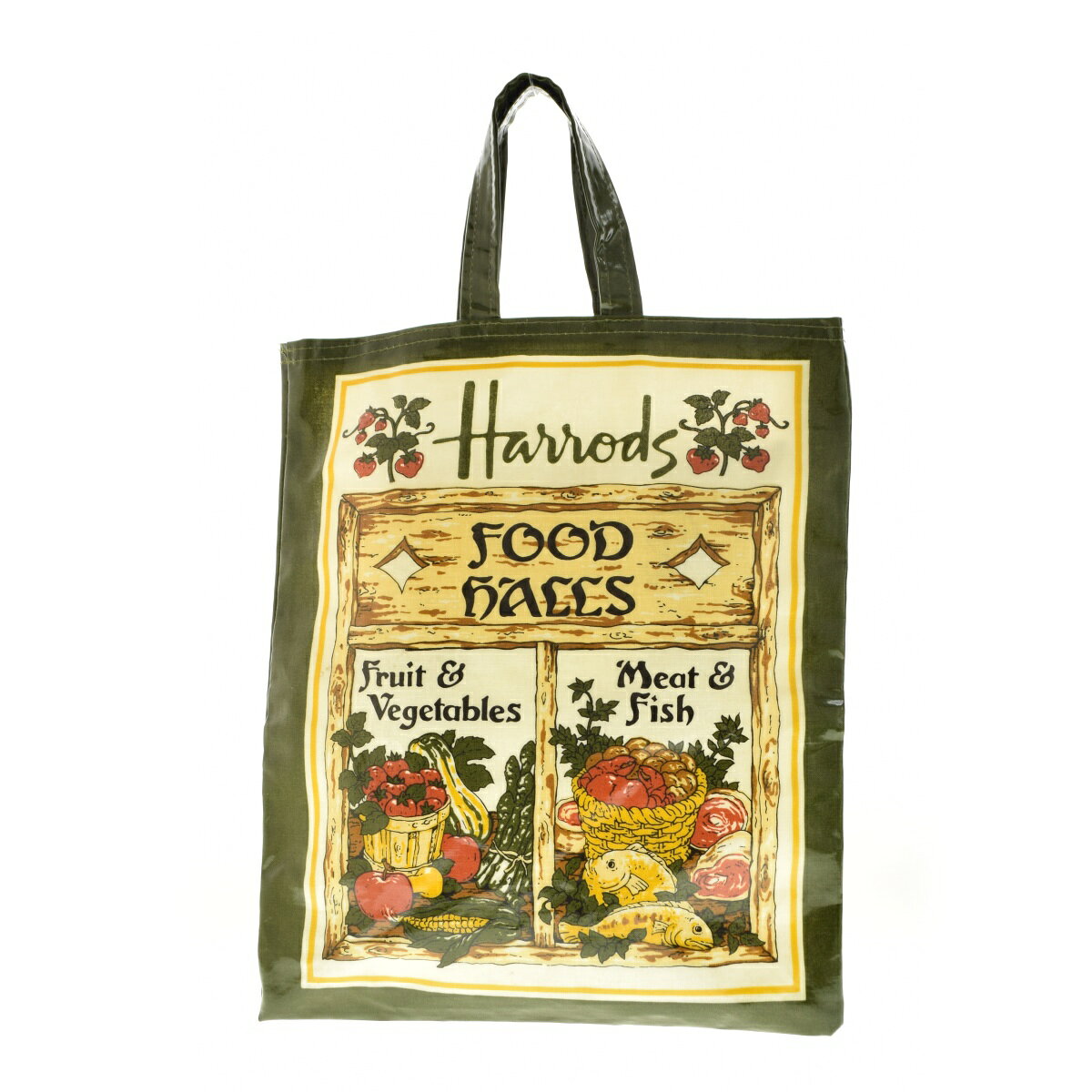 【中古】Harrods / ハロッズFOOD HALLSトートバッグ【cacgaccd-z】