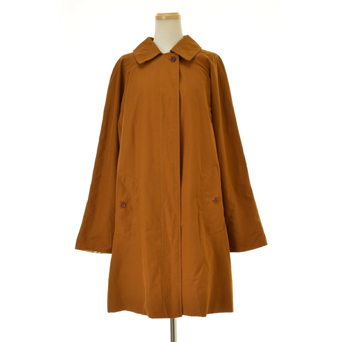 【中古】BURBERRY PRORSUM / バーバリープローサム90s イングランド製 ノバチェックライニングステンカラーコート【cacfagai-l】