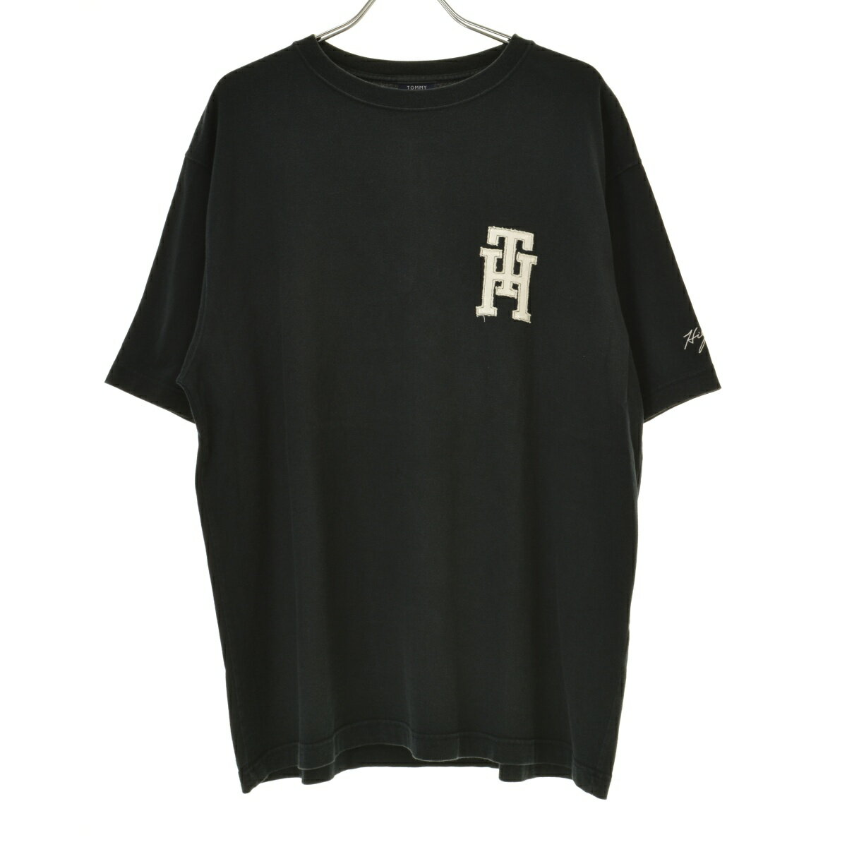 【中古】TOMMY HILFIGER / トミーヒルフィガーTHワッペン半袖Tシャツ【cacdaicj-m】