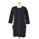 【中古】【期間限定値下げ】agnes b. / アニエスベースナップボタン ロング七分袖カーディガン【cacebcbc-l】
