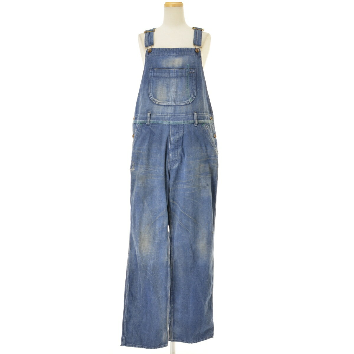 Rakuten - 【中古】chimala / チマラCS13 WP09A DENIM OVERALL USED加工 デニムオーバーオール【cacgaeaj-l】