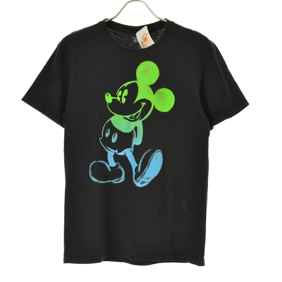 Character - 【中古】DISNEY / ディズニー左向き 逆向き ミッキー半袖Tシャツ【cacfajbh-m】