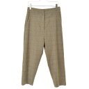 【中古】FLORENT / フローレントグレンチェック柄ウール混クロップドパンツ【caccaeda-l】