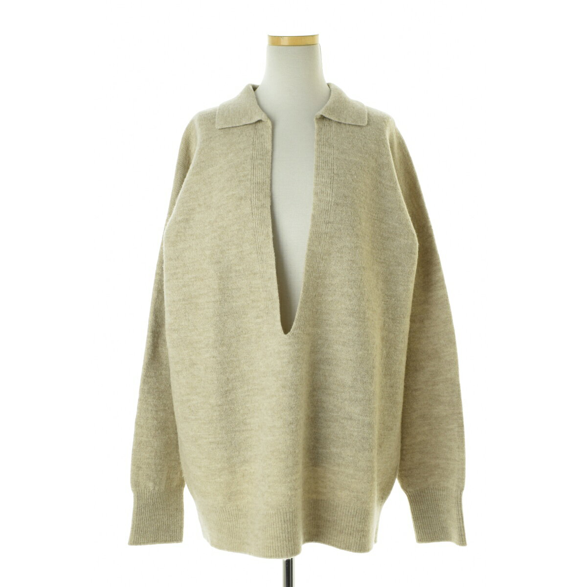 【中古】THE SHINZONE / ザ シンゾーン22AMSNI08 VALLEY KNIT スキッパー長袖ニットセーター【cacgacci-l】