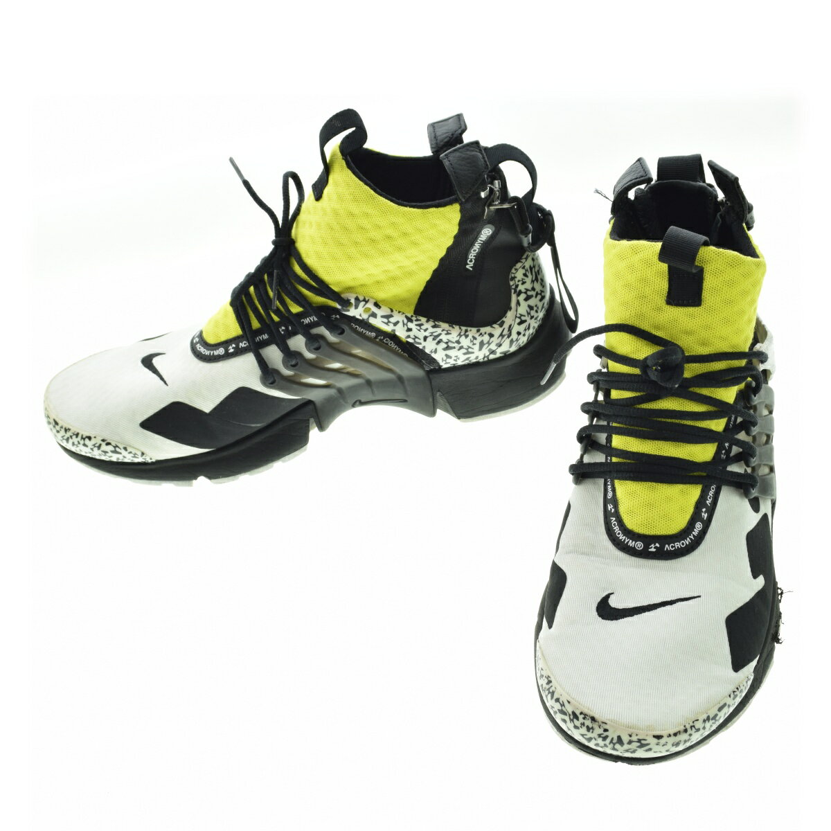 【中古】NIKE × ACRONYM / ナイキ × アクロニウム18AW AH7832-100 AIR PRESTO MID/ACRONYM エアプレスト ミッドスニーカー【caceafbc-z】