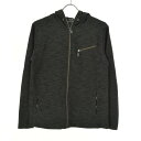 【中古】PLUS ONE / プラスワンチェック切替ジップアップパーカー【cacdaccf-m】