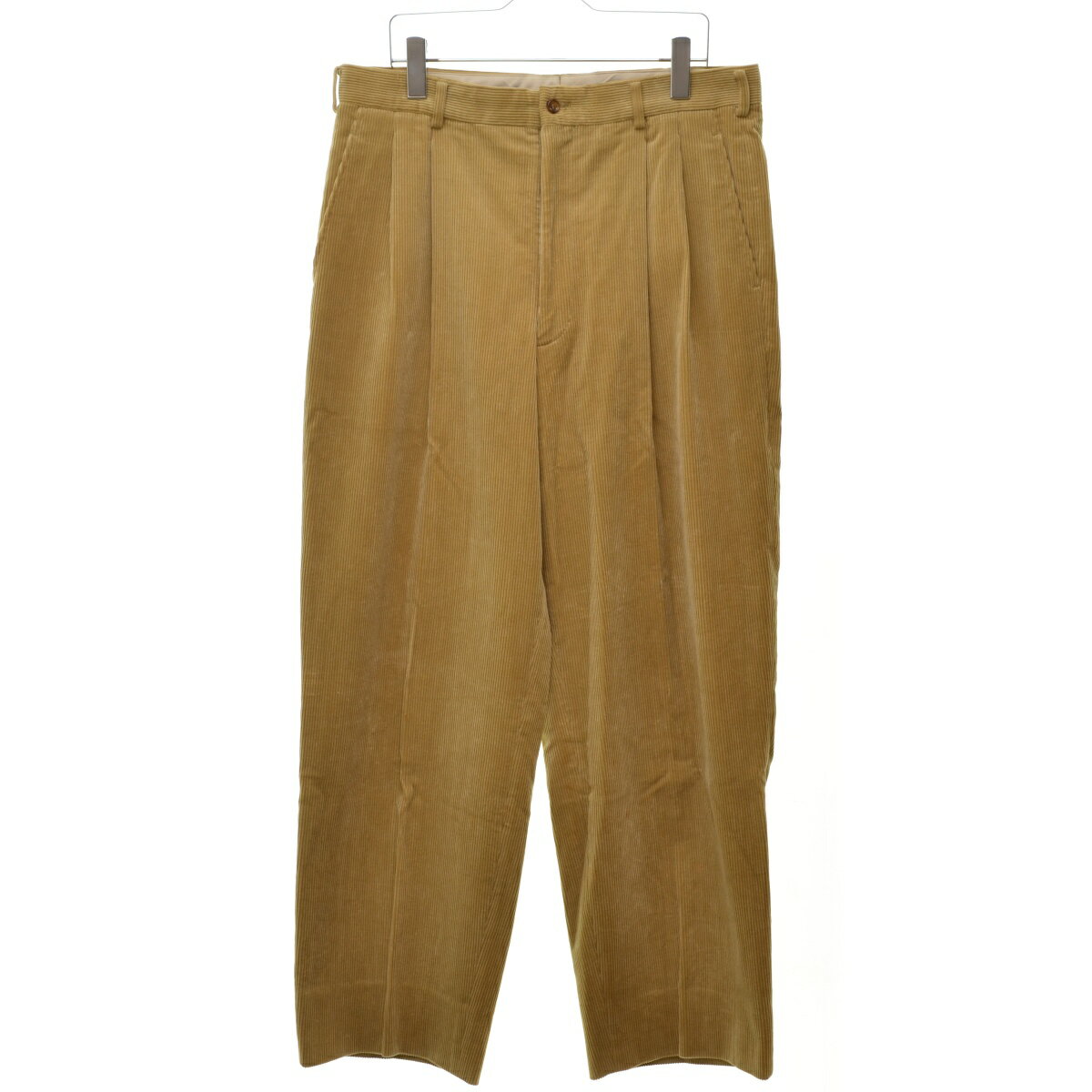Rakuten - 【中古】COMME des GARCONS HOMME PLUS / コムデギャルソンオムプリュス90s AD1991 archive XP-02045X 2プリーツコーデュロイパンツ【cacgaebj-m】