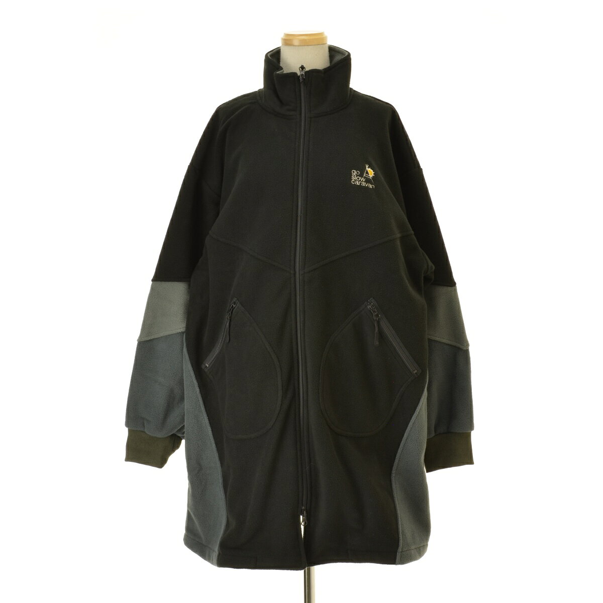 【中古】【期間限定値下げ】go slow caravan / ゴースロウキャラバン702491001031 スラッシュ切替フリースハーフコート【cacgabdb-l】