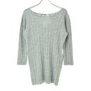 【中古】SPICK AND SPAN / スピック アンド スパンバックリボンリブ七分袖ニットセーター【caceahbe-l】