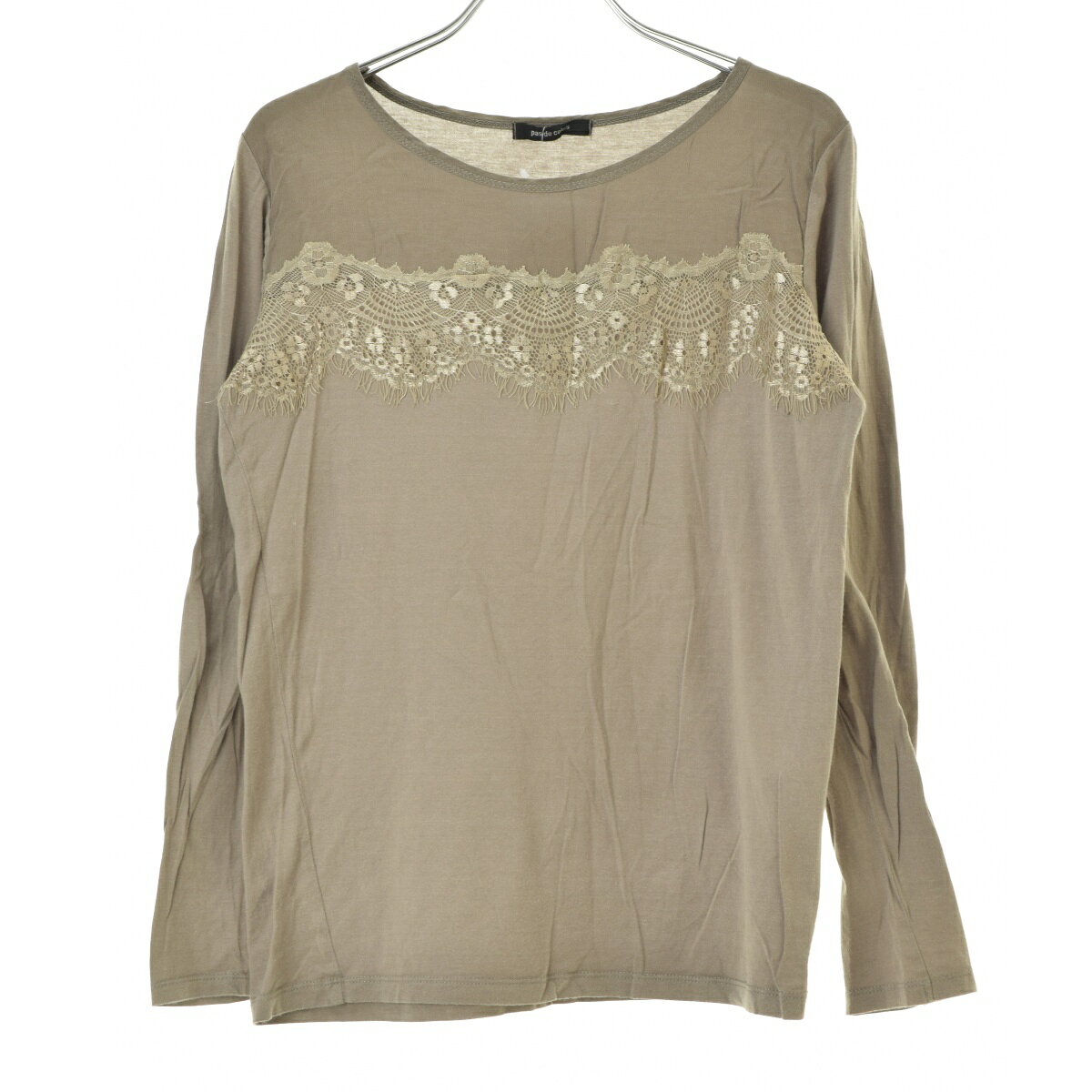 Rakuten - 【中古】pas de calais / パドカレレース付き長袖カットソー【cacgadad-l】
