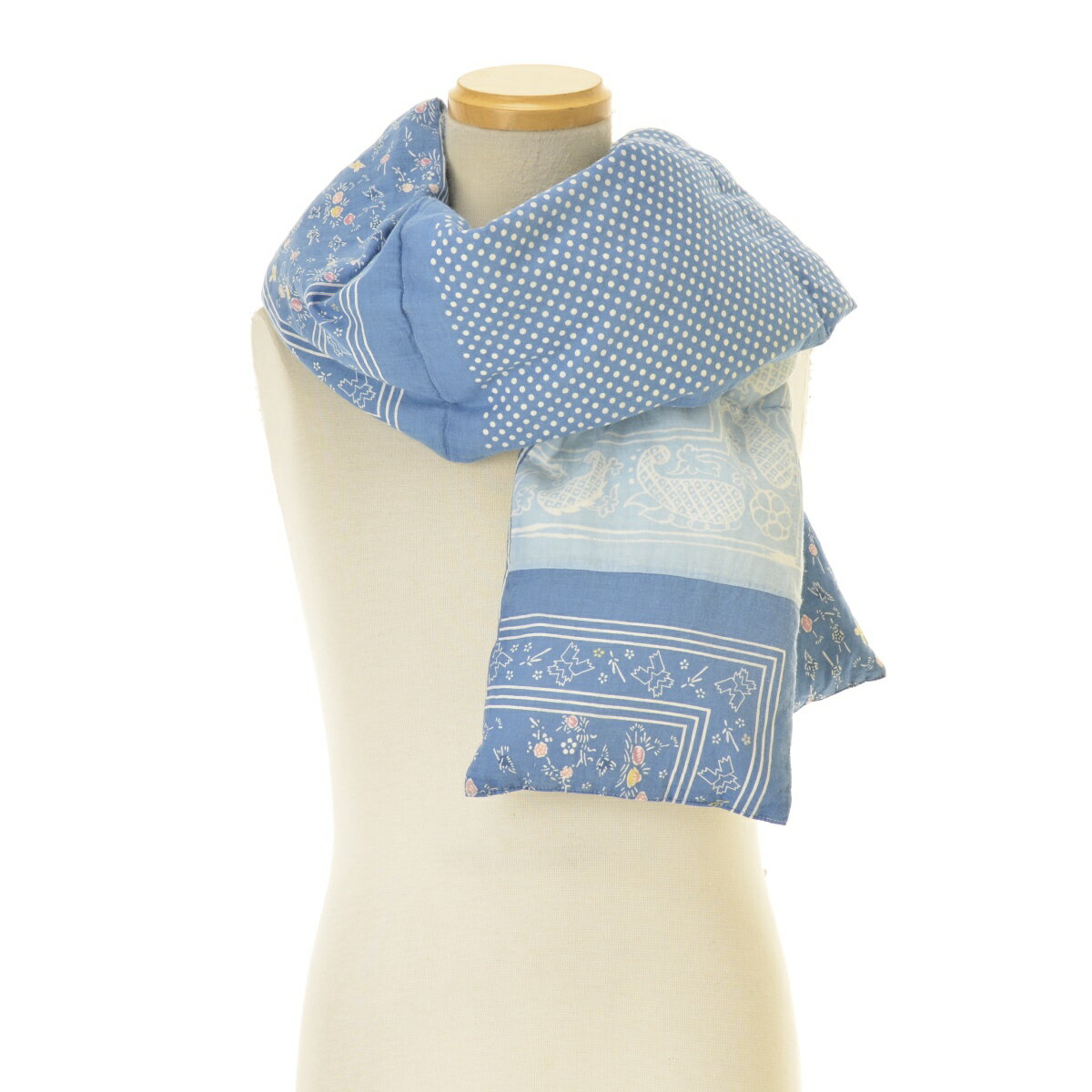 ����šۡڴ��ָ����Ͳ�����VISVIM / �ӥ��ӥ�0121403003006 DOWN MUFFLER INDIGO P.W. (N.D.)�ޥե顼��cacf...