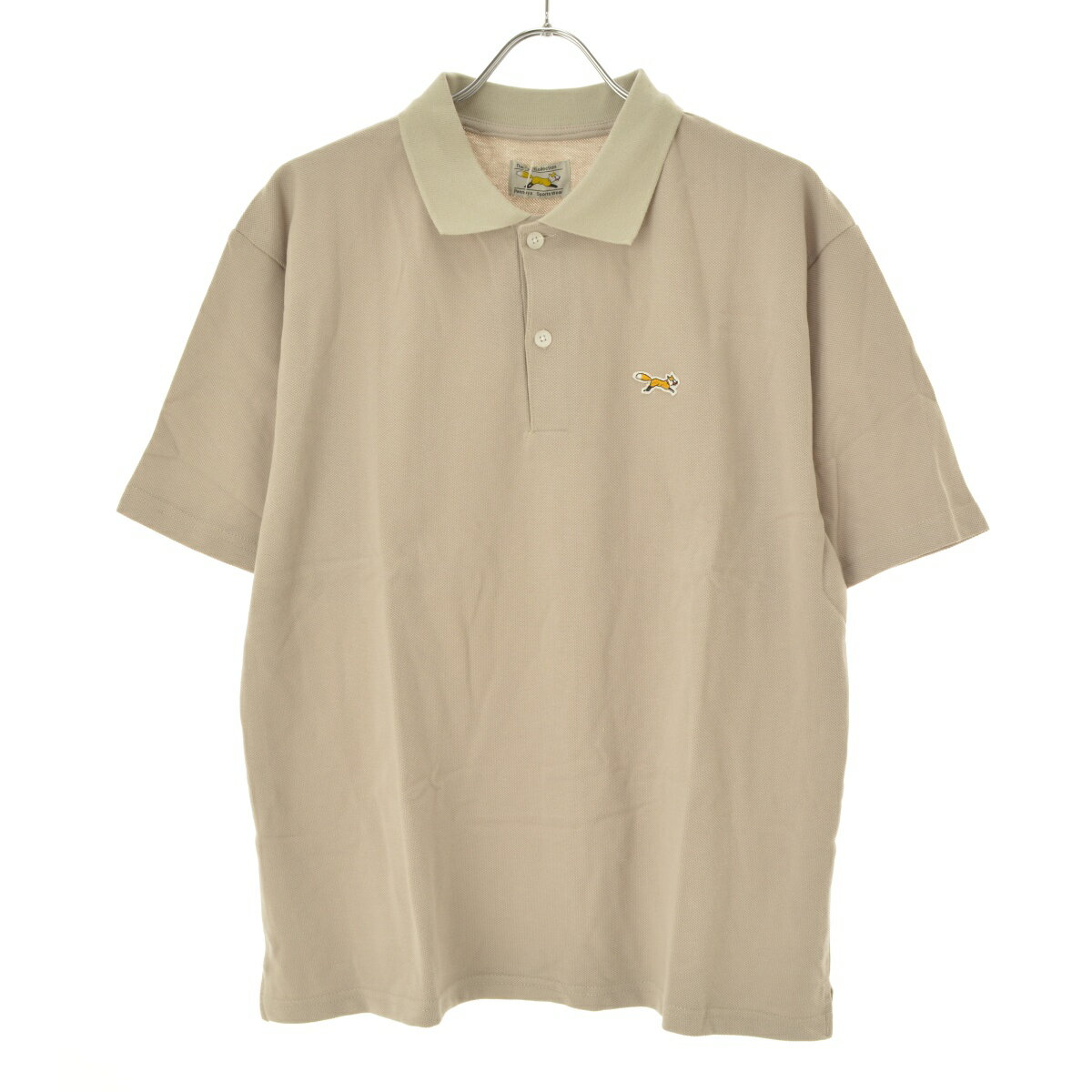 【中古】MONO-MART × PENNEYS / MONO-MART × ペニーズ別注 THE FOX ロゴ ワンポイントワッペン刺繍オーバーサイズ鹿の子半袖ポロシャツ【cacfbbbi-m】