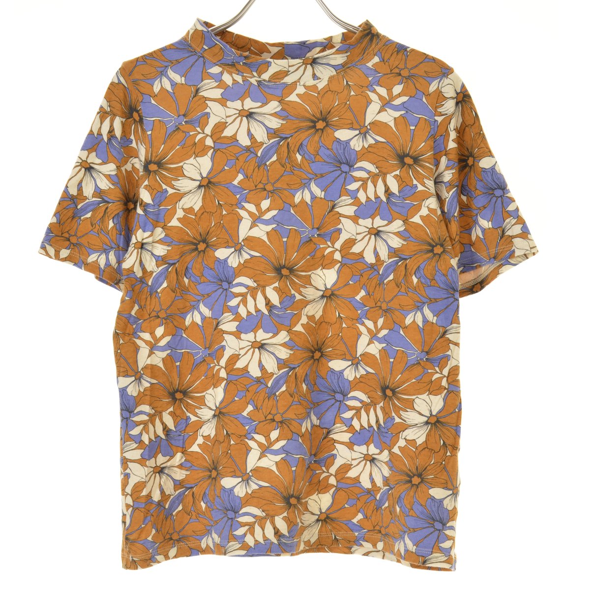 樂天商城 - 【中古】SIMPLE LIFE / シンプルライフ620-6753 フラワー柄モックネック半袖カットソー【cacgafac-l】