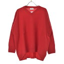 【中古】maomade / マオメイド741116 ウールVネックワイド プルオーバー長袖ニットセーター【cacebcae-l】