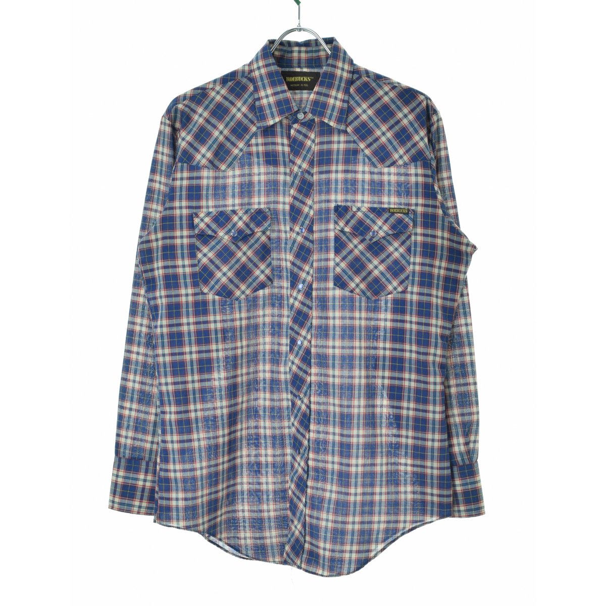 【中古】【期間限定値下げ】ROEBUCKS / ローバックス シアーズローバック〜80s チェック ウエスタン長袖シャツ【cacfacbf-m】
