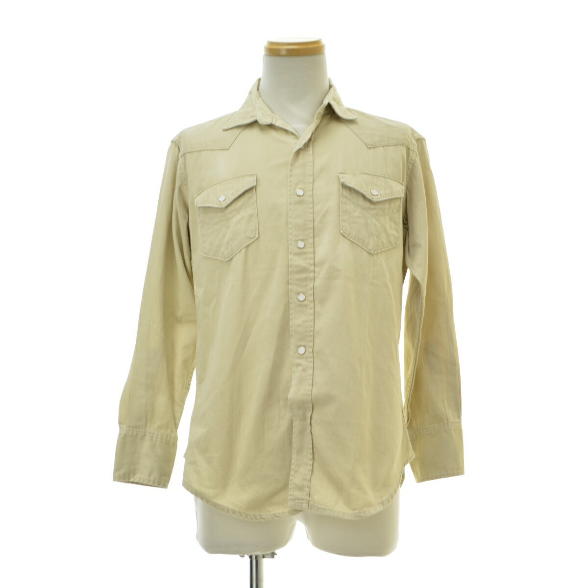 【中古】FOREMOST / フォアモスト60s イチゴボタン コットンサテン ウエスタン長袖シャツ【cacgadba-m】