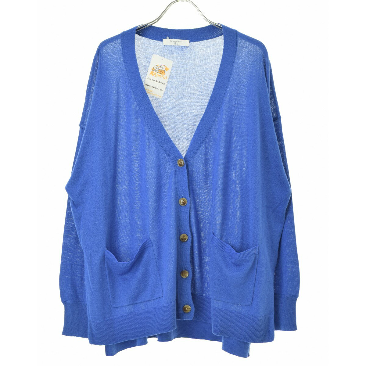 【中古】SM2 Samansa Mos2 blue / サマンサ モスモス ブルーニット長袖カーディガン【cacfbbad-l】